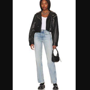 Re/Done High Rise Loose Jeans in Opal Indigo Size 26 NWT